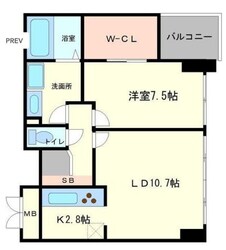 アステリオ北堀江ザ・メトロタワーの物件間取画像